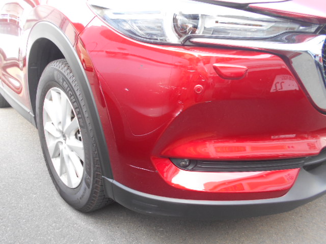 広島市安芸区よりお越しのＣＸ－５・フロントバンパー塗装修理
